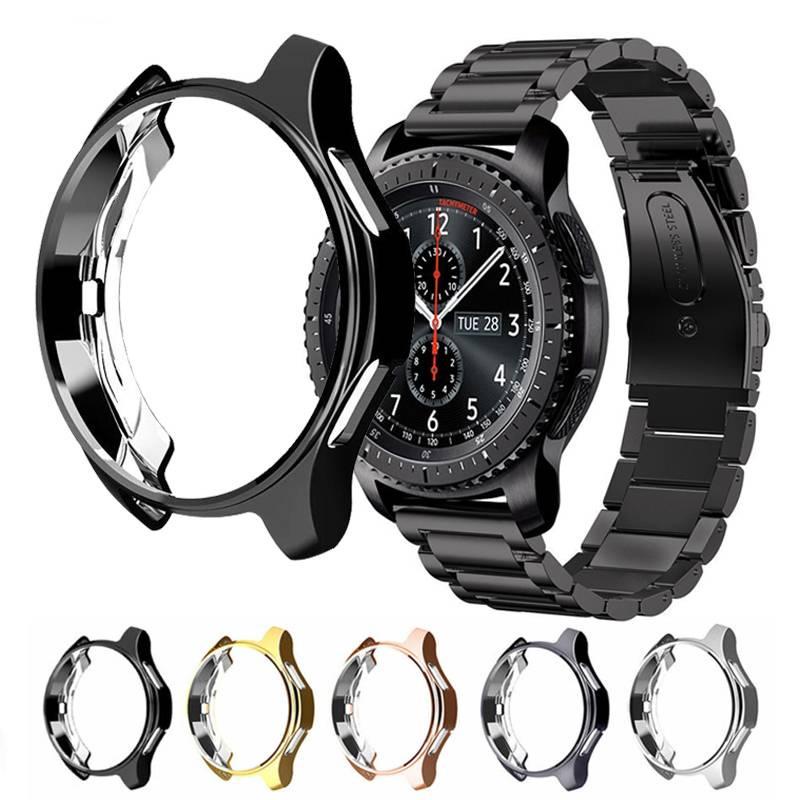 Case Pelindung Smartwatch Samsung Galaxy Watch 4 3 40mm 44mm 41mm 45mm S3 Frontier Bahan Tpu Ukuran 40mm 44mm