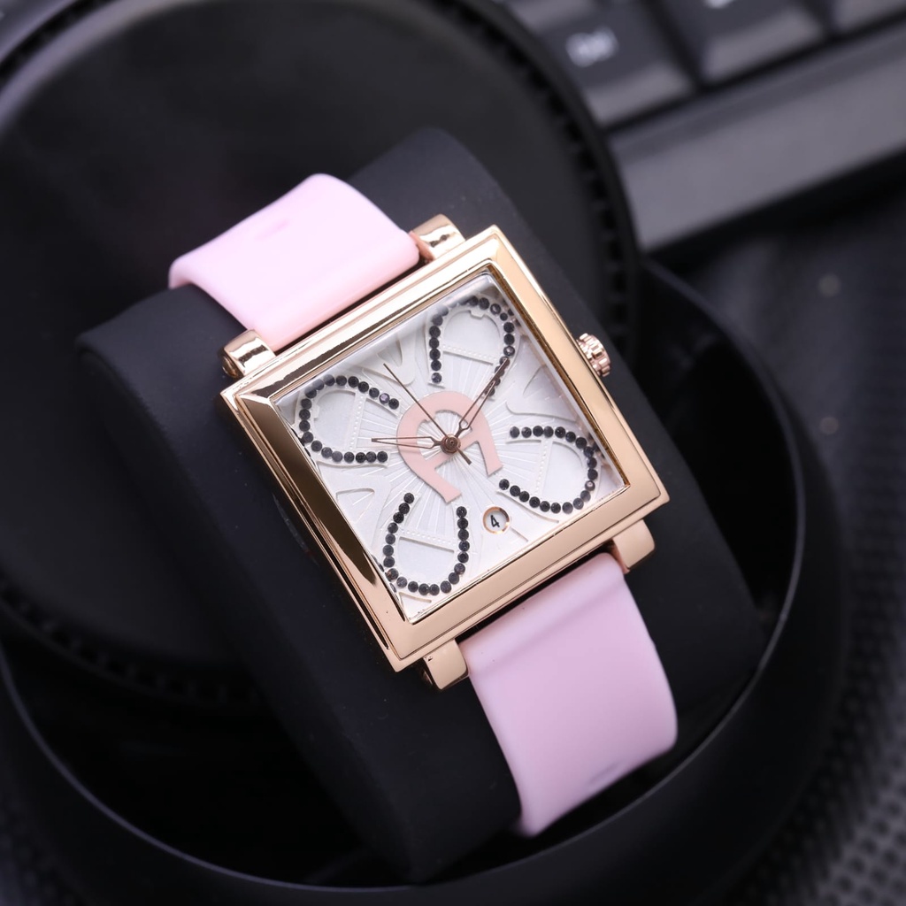 Grosiran Jam Tangan Aigner Fashion 3575TL Analog Strap Kulit Tanggal Aktif Free Box Jam Tangan (COD)