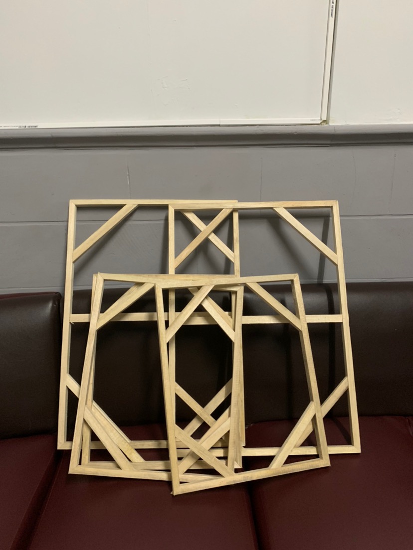 Spanram Rangka Frame Kayu 50x70 Cm