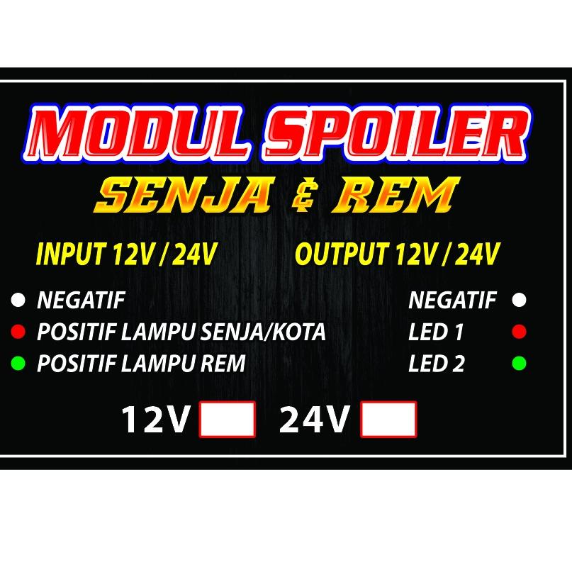 ツ Modul Lampu Kolong dan Rem Strobo / Kedip Strobo / Kedip F1 12V/24V  Mobil PickUp L300 Truk Bus Ne