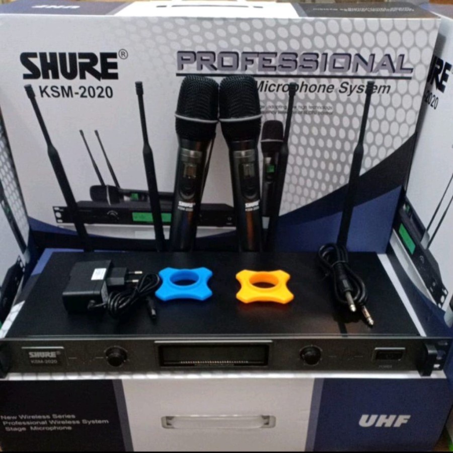 Mic Wireless Shure KSM 2020 handle free busa Mic Garansi 2 Tahun