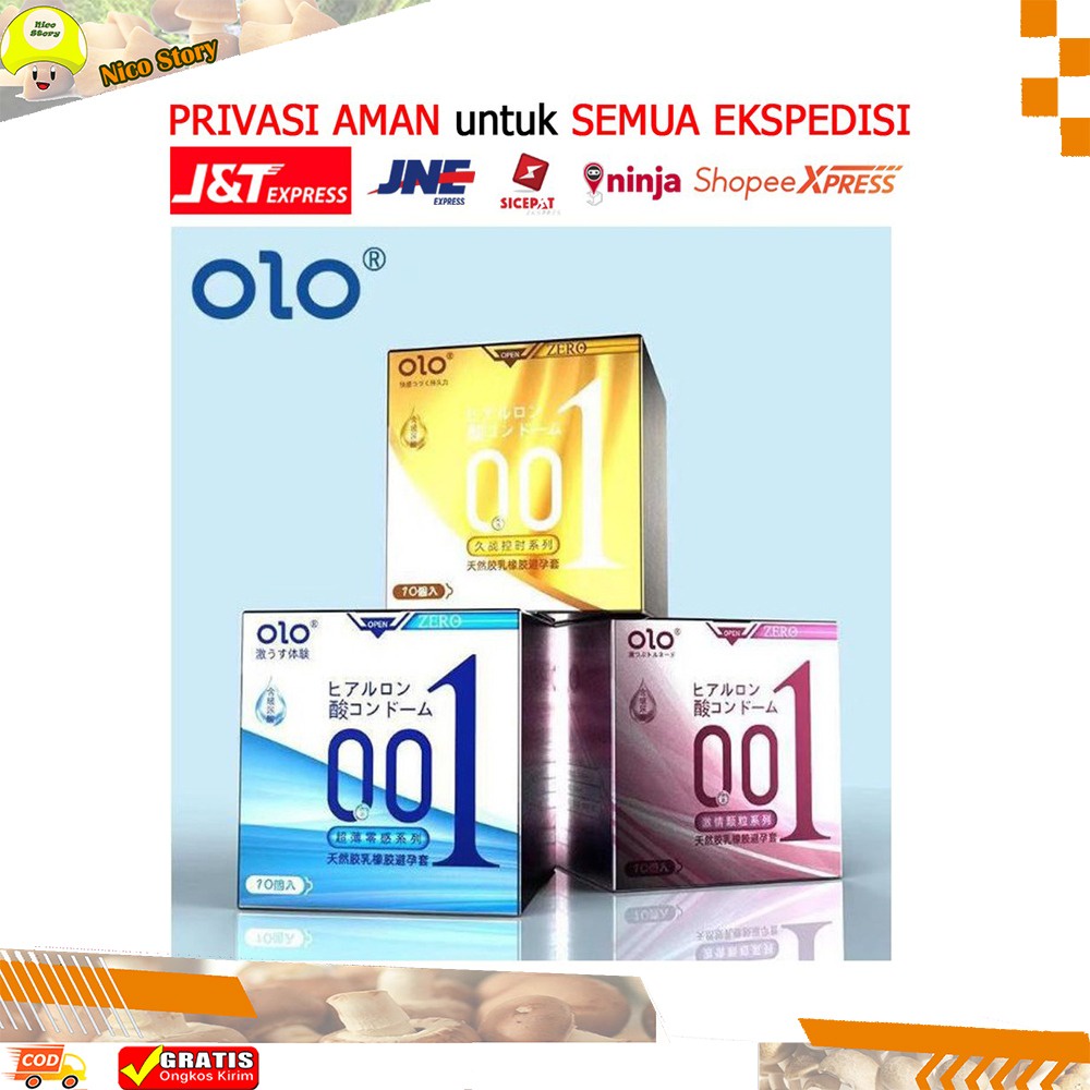 (NCS) COD OLO Kondom Super Tipis 0,01 Ultra Thin Condom 0.01