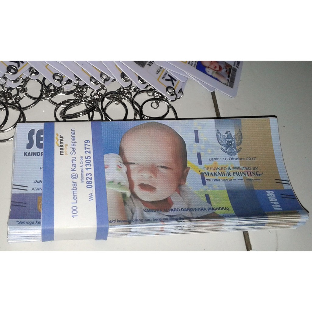 Kartu Ucapan Aqiqah Unik Model Uang Nkri Sticker Shopee Indonesia
