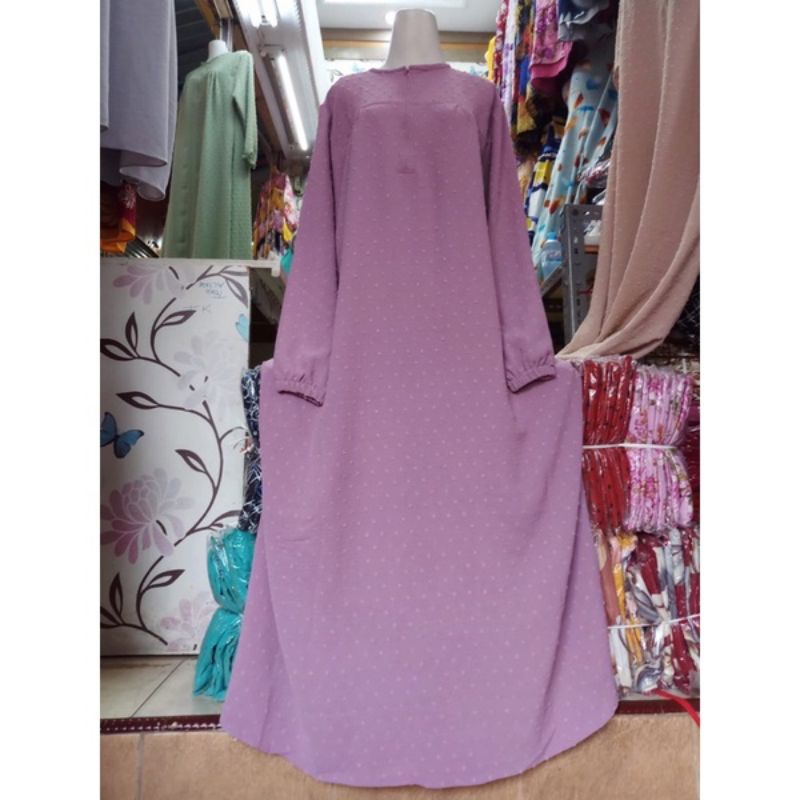 Gamis Crinkle Rubiah Uragiri warna ungu purple