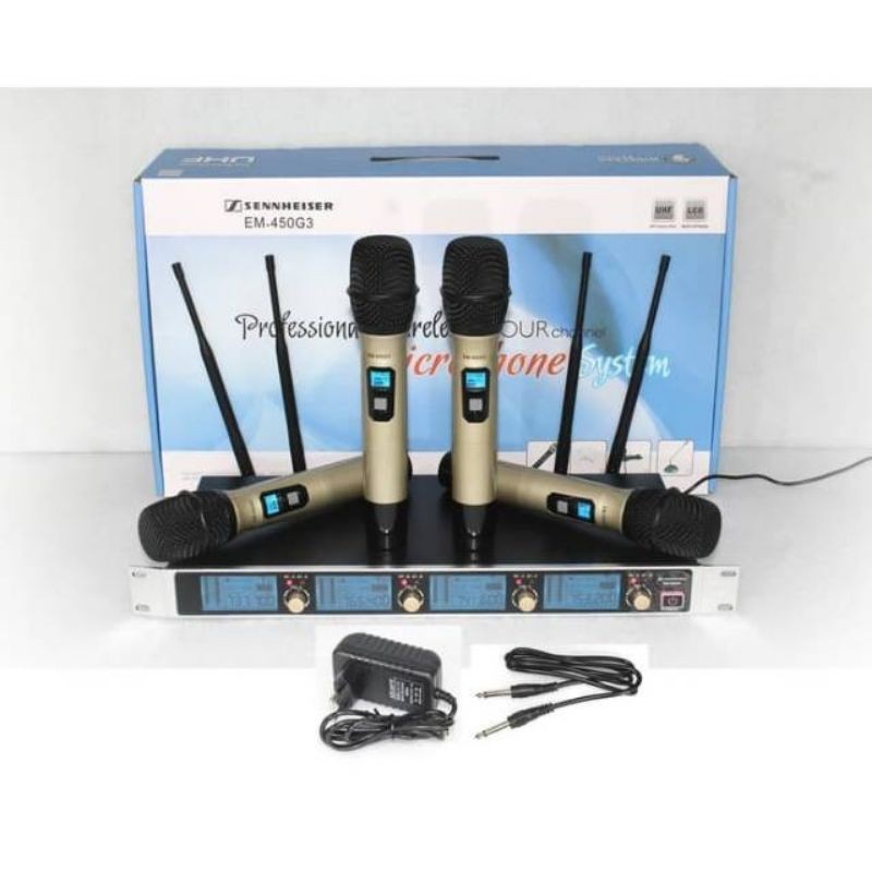 mic microphone wireless sennheiser EM 450 G3. 4mic pegang