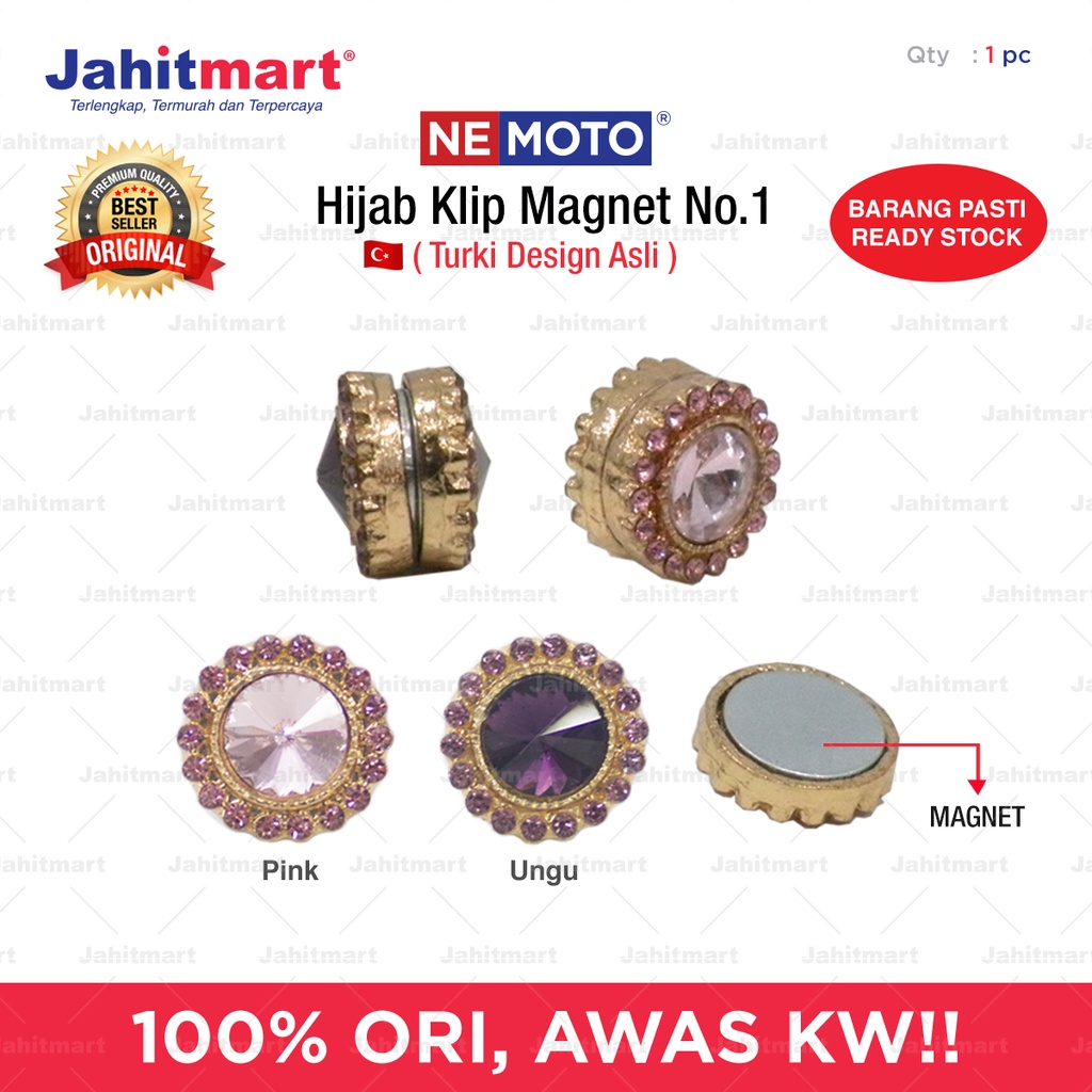 Hijab Clip/Magnet Klip/Penjepit Kerudung no 1