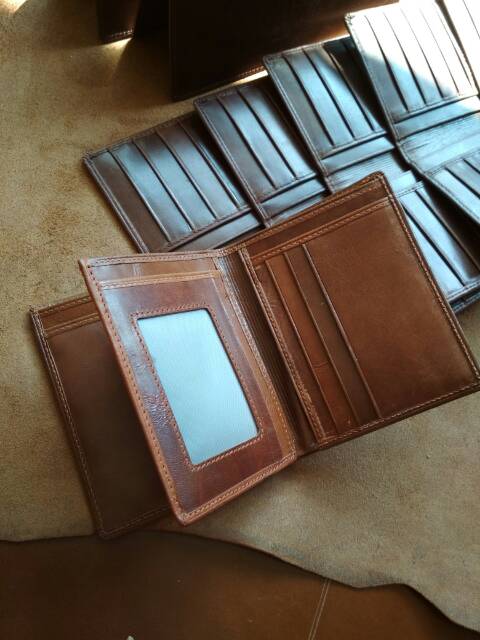 KOING DOMPET PRIA 3/4 BERDIRI 3D KUKIT ASLI FREE CUSTOM NAMA n BOX