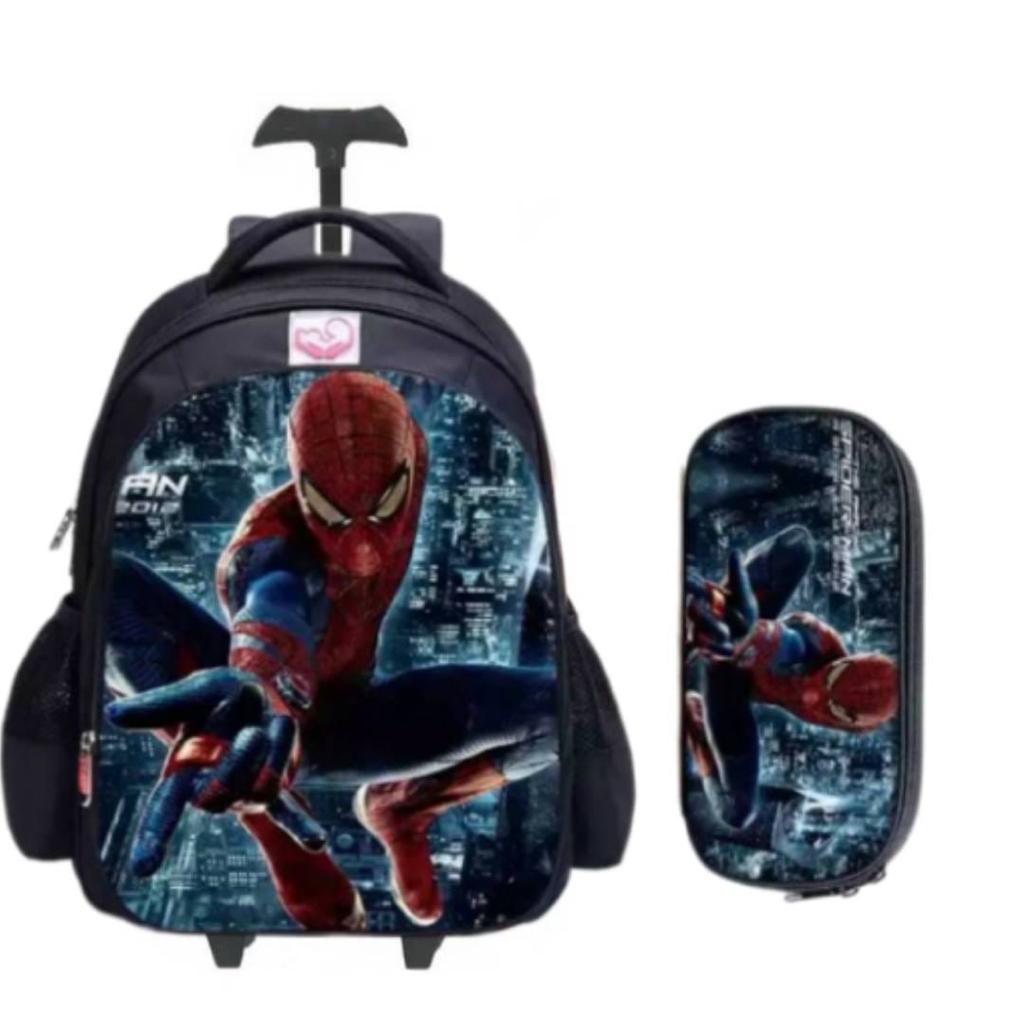 Ransel Troly Anak Baru Simpel Motif Marvel Printing SD Terbaru