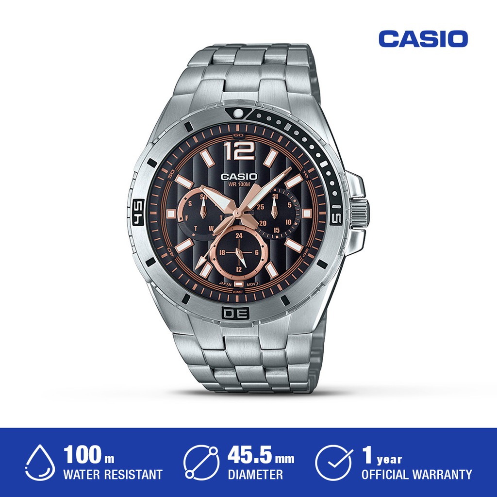 Jam Tangan Casio Pria Marine Sports Analog MTD-1060D-1A3VDF