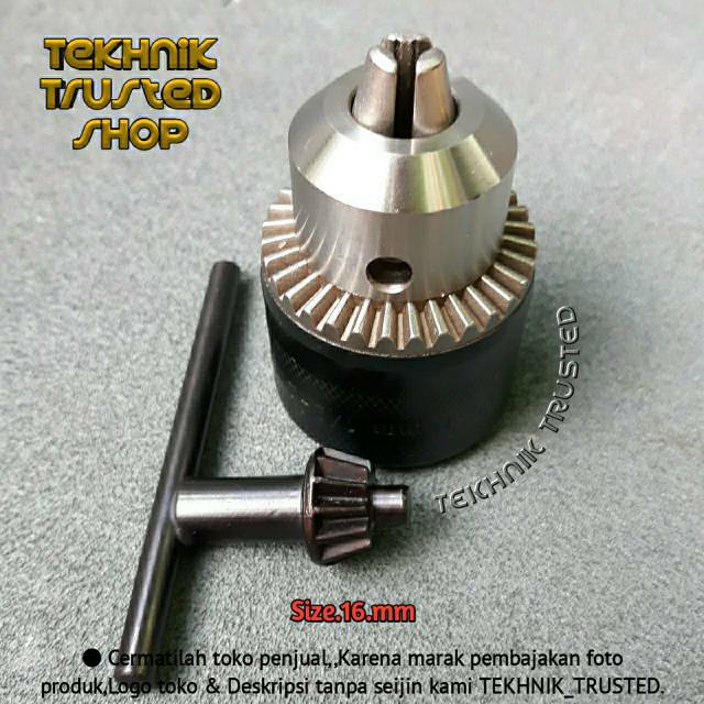 Adaptor kepala mesin bor duduk listrik 16.mm plus kunci
