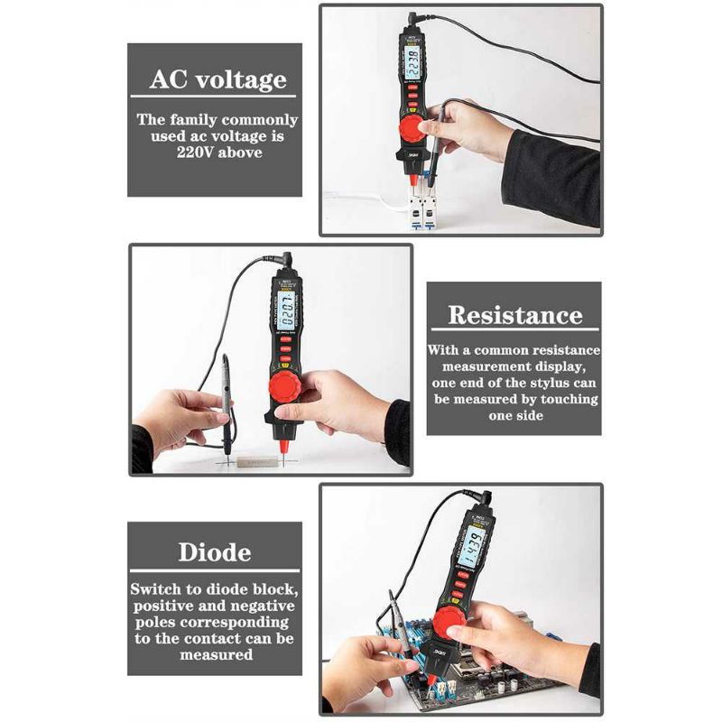 ANENG Digital Multimeter Voltage Pen Tester ESR Meter