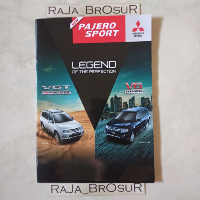 Poster brosur katalog booklet Mitsubishi Pajero Sport Dakar/Exceed/GLS/GLX VGT Hi power/V6 Mivec 201