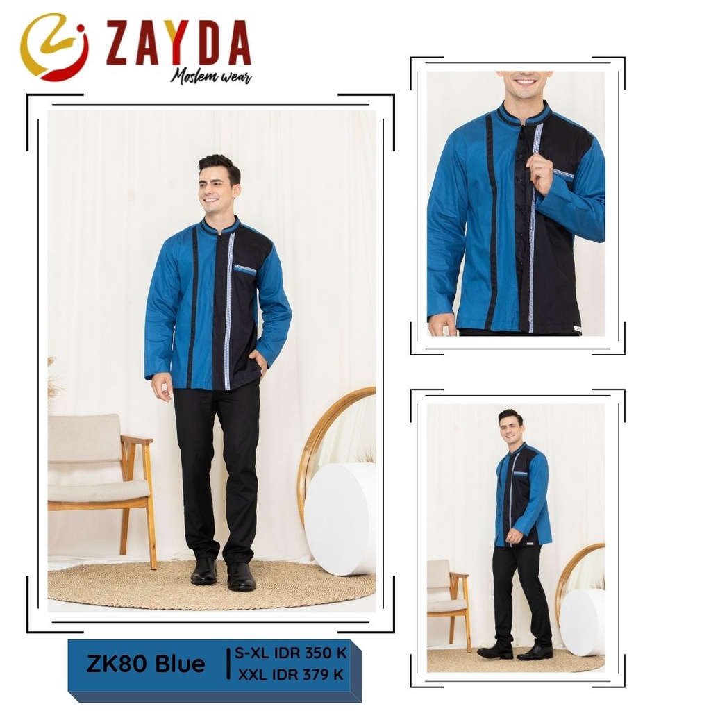 KOKO DEWASA SARIMBIT ZAYDA ZG80 BLUE BLACK ORIGINAL KEKINIAN MODERN TRENDY SIMPLE ELEGANT MODIS EXCL