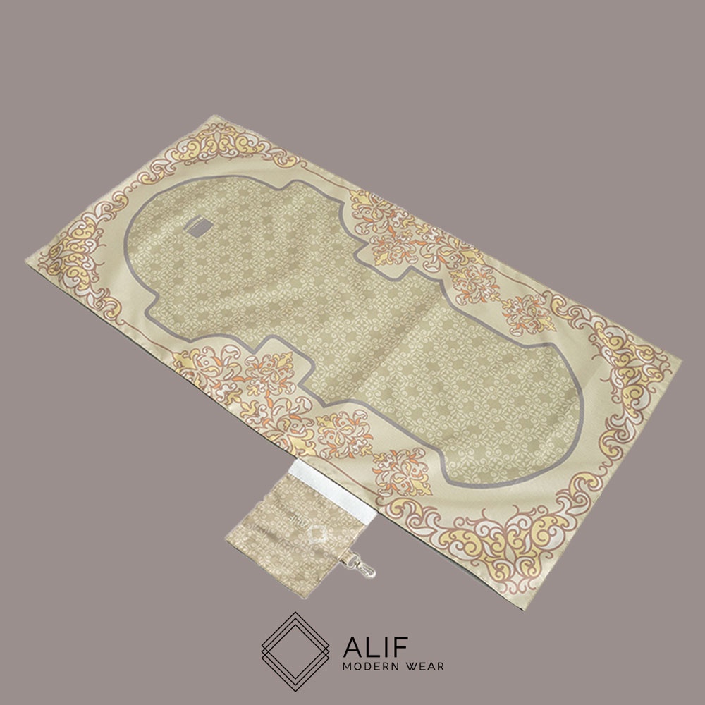 ALIF SAJADAH GENGGAM TRAVEL / SAKU / PORTABLE / WATERPROOF ( ALIF MODERN WEAR SJG-0141 )