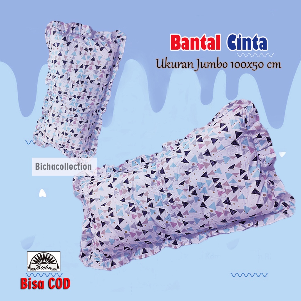 Promo Bantal Cinta Jumbo Ukuran 100x50 isi 1kg