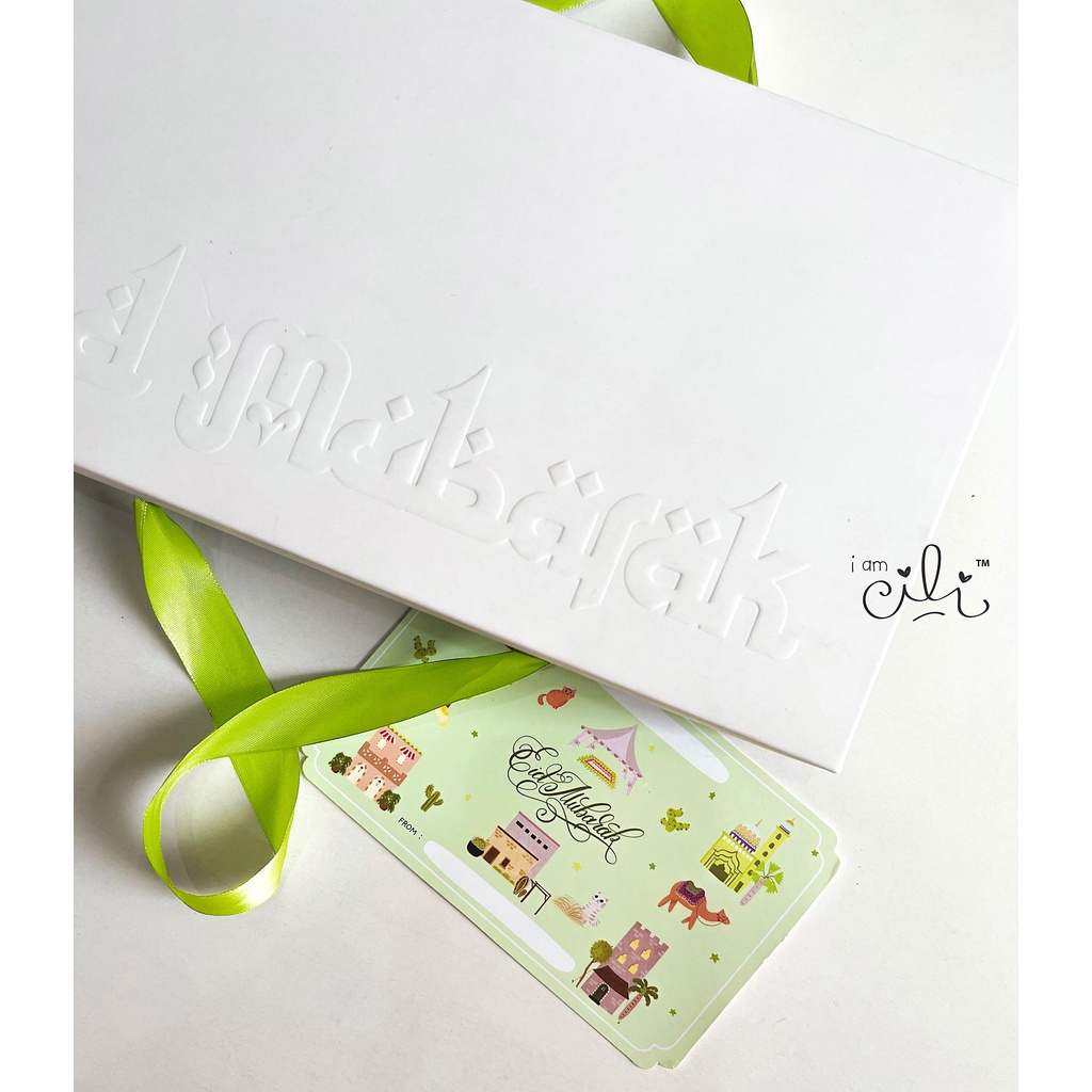 

(box ABYADHUN) exclusive 2 top 500gr dus lebaran idulfitri Eid Mubarak timbul