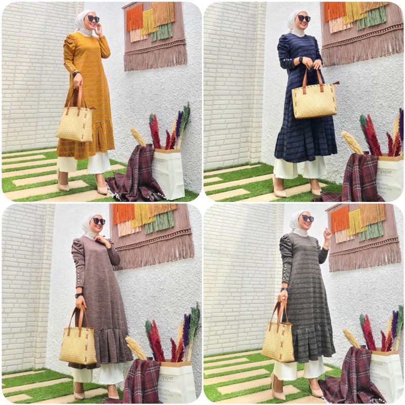 LONG TUNIK MOTIF SALUR