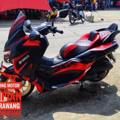 paket modifikasi yamaha nmax new 2020 predator variasi yamaha nmax predator fullbody yamaha nmax new