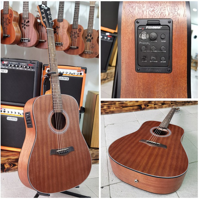 Gitar Akustik Elektrik Cowboy GW-240NS GW 240 NS With EQ Fishman Original