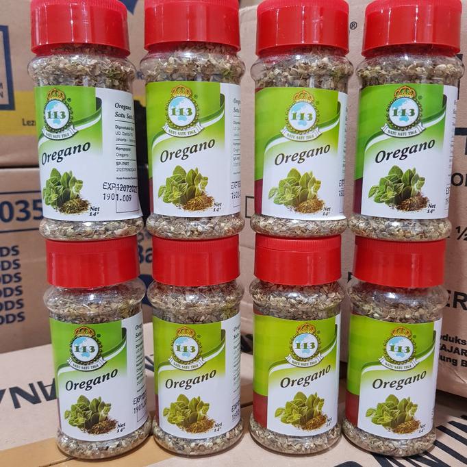 

PROMO Daun Oregano Kering / dry leaves Merk 113 Bumbu botol siap pakai MURAH