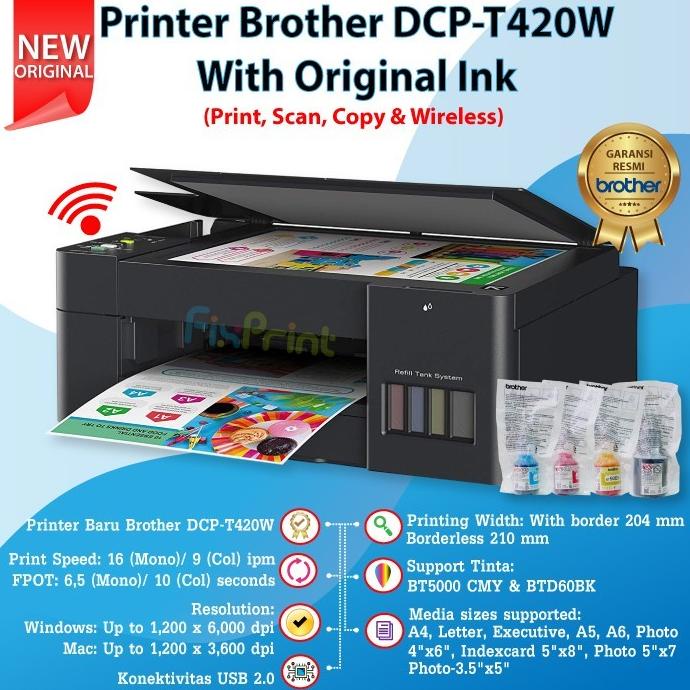 

Printer Brother DCP-T420W / 420W Garansi Resmi T420 All in One Wifi