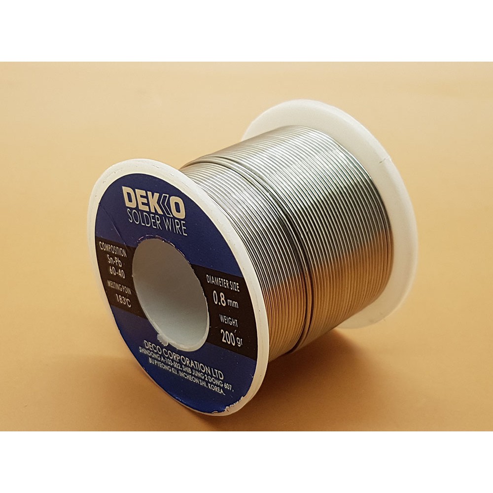 BEST SELLER Timah Solder Dekko (Solder Tin) 0.8mm - 200 Gram Murah