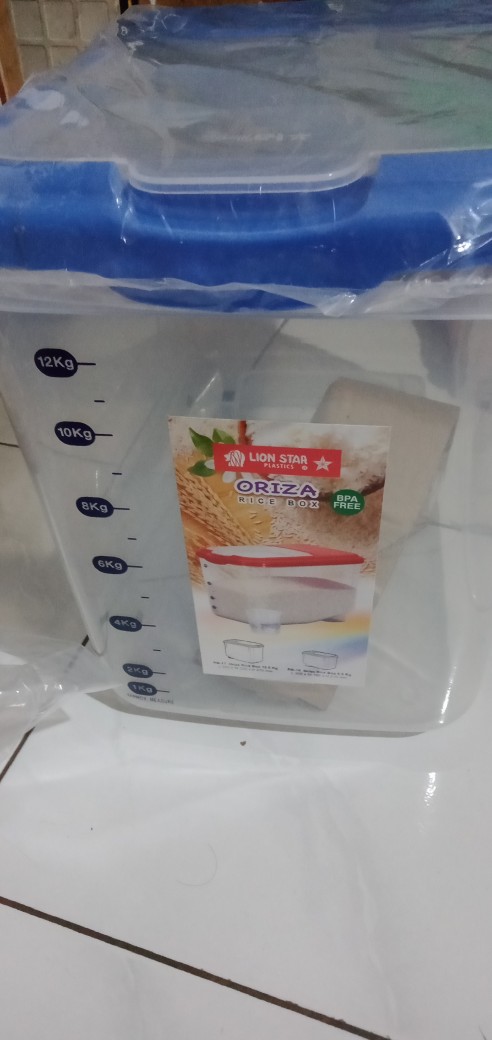 Rice Box 12,5 Kg Lion Star Tempat Beras Rb-17 Oriza