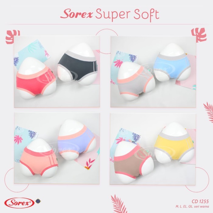 ❤ MIMI ❤ Sorex 1255 CD Celana Dalam Wanita Super Soft M-XXL LP 52-110CM