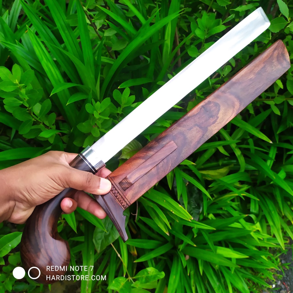 Pisau Sembelih 31 cm Baja Modern SLD Hitachi Japan Kayu Sonokeling Bonus Saring Kain Batik