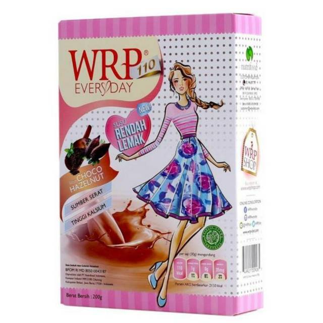 

WRP Everyday 110 Low Fat Milk Rasa Choco Hazelnut 200 gram 200gram SUSU RENDAH LEMAK WRP