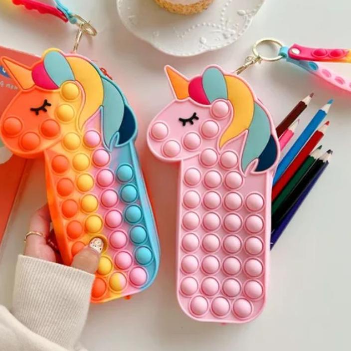 

New! Tempat pensil Pop it Unicorn LED