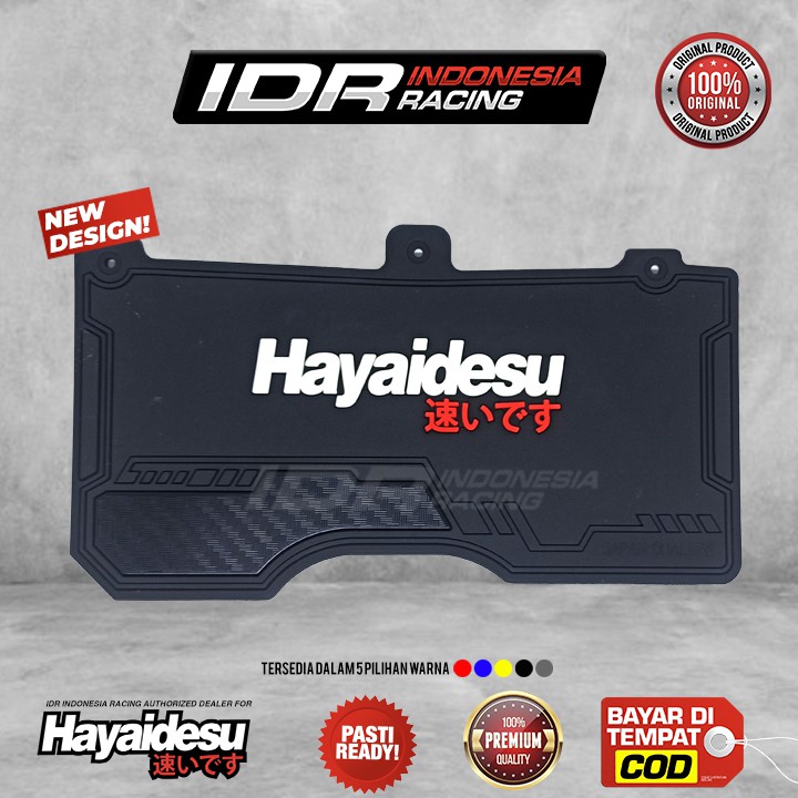 Hayaidesu Mudflap Honda Beat Carb Karbu 3 Lubang Aksesoris Variasi Penahan Lumpur