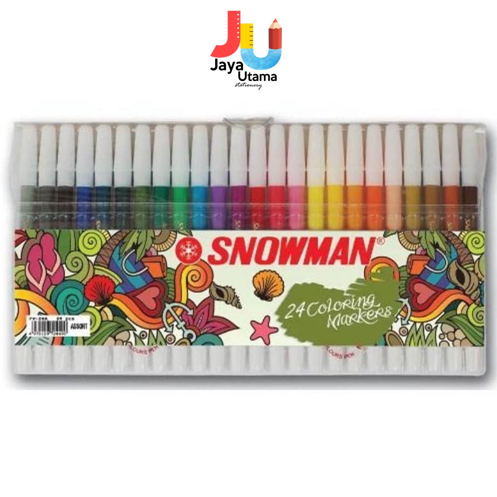 

(1 Set) Spidol 24 Warna Snowman