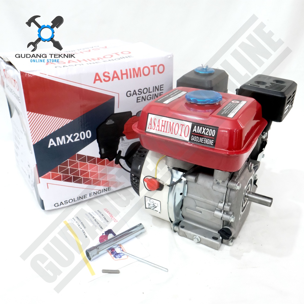 Engine ASAHIMOTO X ASAHITAKO AMX200 ATX200 7.5Hp / Mesin Penggerak AMX GX 200 7,5 Hp - Gasoline Bensin Engine ASAHIMOTO ASAHITAKO