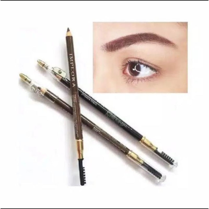 pensil Alis IMPLORA -Eyebrow Pensil     BPOM-Pensil Alis Dengan sikat