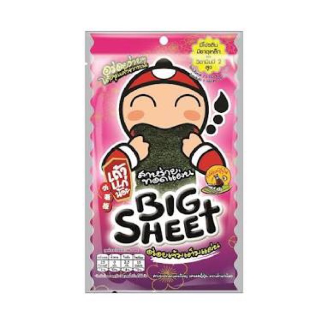 TAO KAE NOI BIG SHEET SEAWEED 4 GR ( 1 PC ) ECER tae kai noi