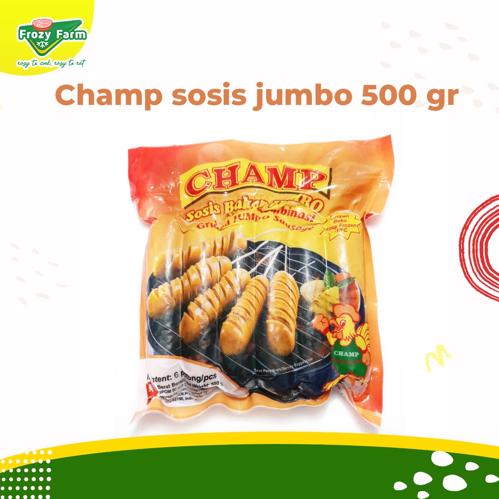 

Champ Sosis Jumbo 500 gram (6pcs)