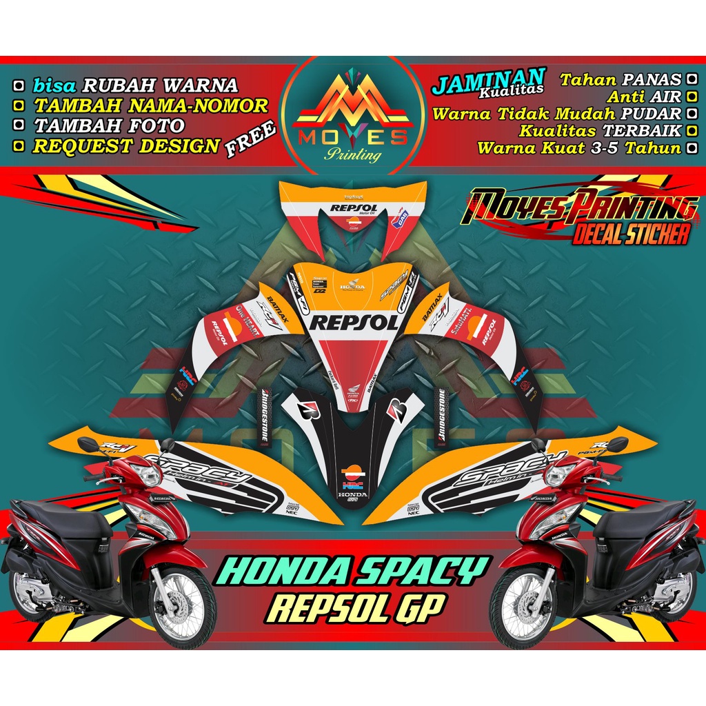 Decal Spacy fullbody - decal honda spacy fullbody