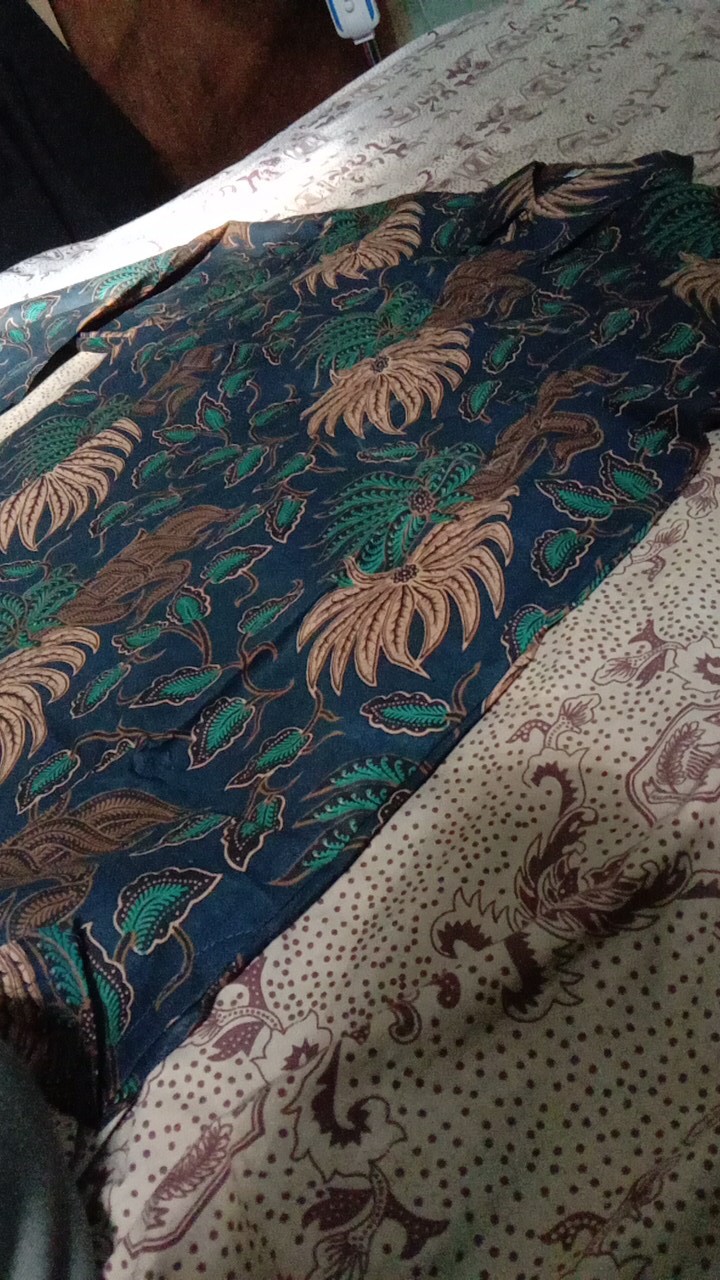 Kemeja Batik - Size M L Xl Xxl  Bswart Batik Hrb026 Kenongo Hem