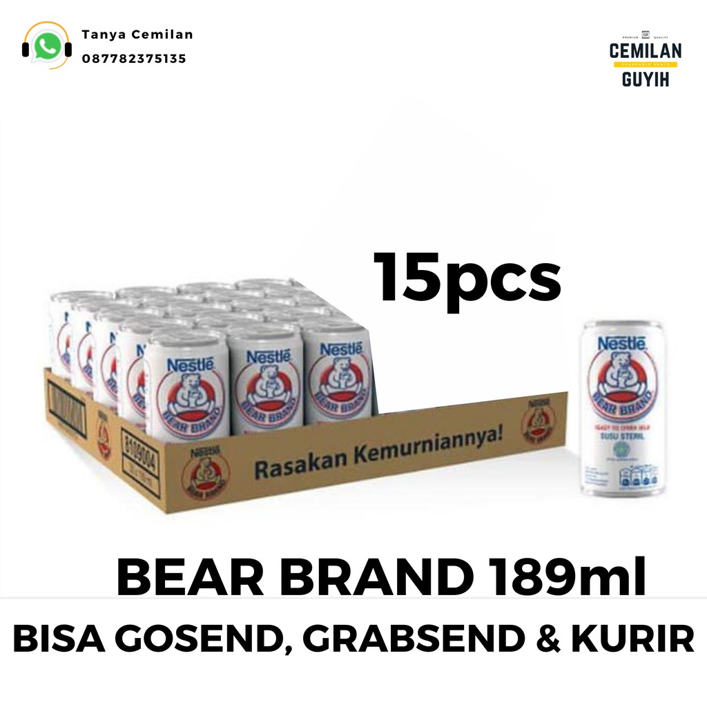 

SUSU BERUANG BEAR BRAND 189ml 15pcs BISA GOSEND,GRAB & KURIR