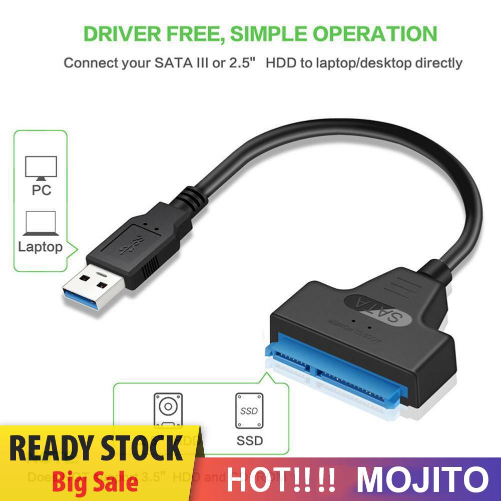 Kabel Adapter Converter Usb 3.0 To Sata Untuk Hard Disk Drive Ssd Hdd 2.5 Inch