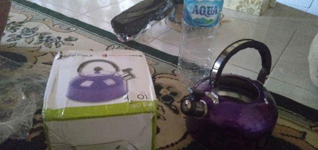 Teko Air Panas Bunyi 3  Liter Whistling Kettle Siul Stainless Steel
