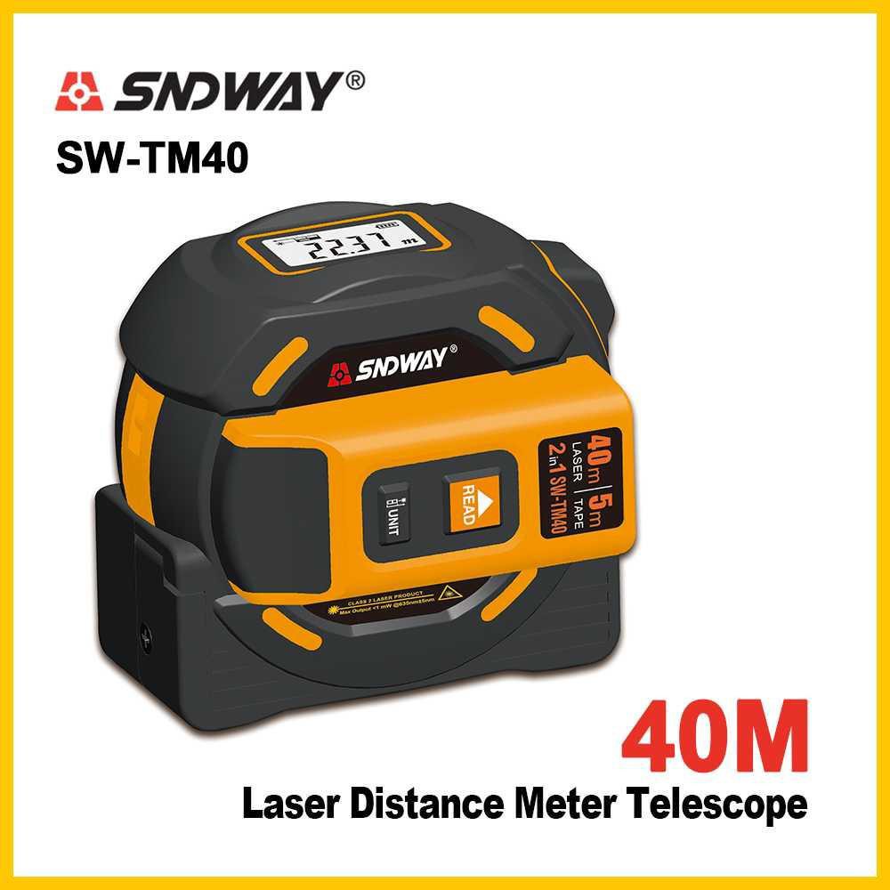 SNDWAY Meteran Laser Pengukur Jarak Distance Meter Dual 40M - SW-TM40