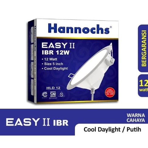 Lampu Downlight LED Hannochs Easy II IBR 12 Watt Ceiling Lamp - Putih