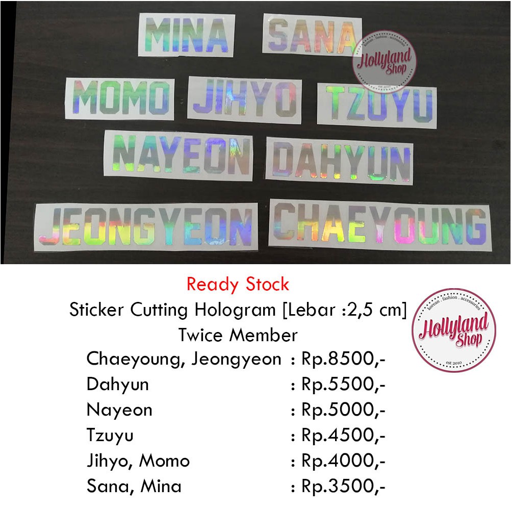 

Sticker Cutting Twice X1 Member