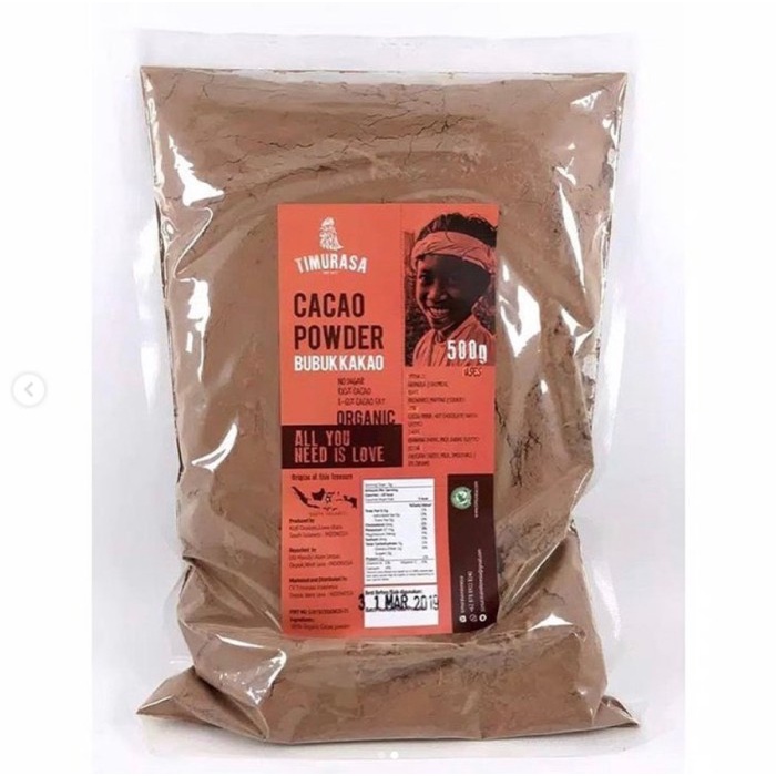 

Siap Kirim Timurasa Raw Cacao Powder 500Gr - Bubuk Kakao Mentah 500Gr