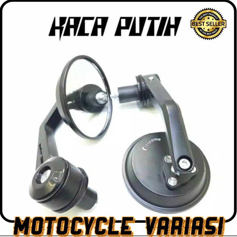 Spion jalu bar end rizoma bulat universal nmax aerox vespa vario scoopy mio dll