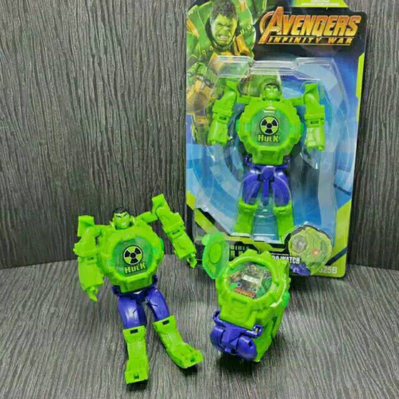 COD - JAM TANGAN DIGITAL ROBOT KARAKTER SUPER HERO ANAK BEST SELLER (LAMPU