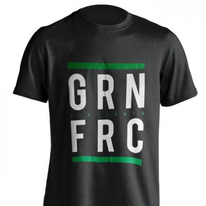 Kaos Baju Obral Combed 30s Distro Grn Frc Persebaya Polos Surabaya