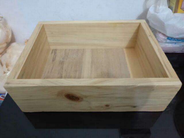 Kotak Seserahan Mahar Kayu Jati Belanda 30x20 Dekorasi Rumah Kotak Box